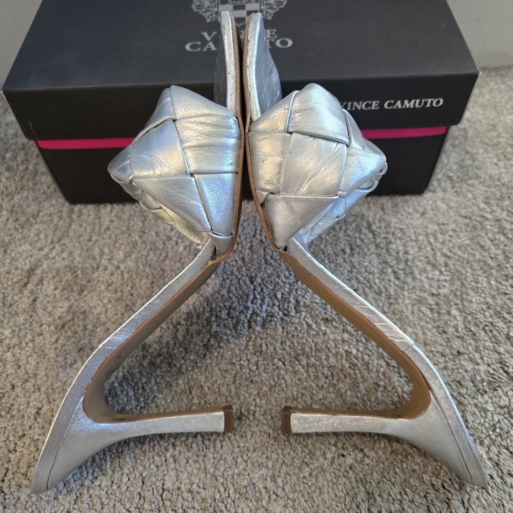 Vince Camuto Brelanie Silver Mule, Women's 11 - Picture 8 of 13